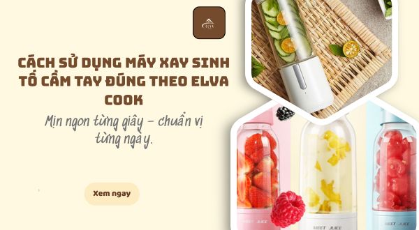 Cách Sử Dụng Máy Xay Sinh Tố Cầm Tay Đúng Theo Elva Cook