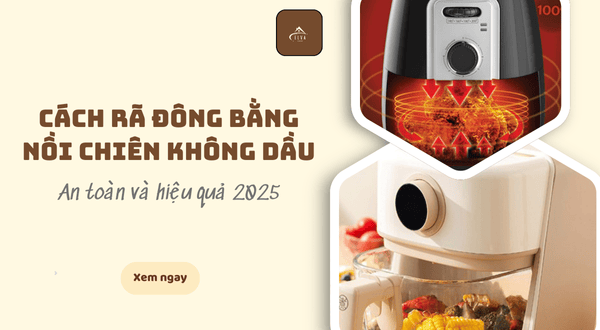 Cách rã đông bằng nồi chiên không dầu an toàn