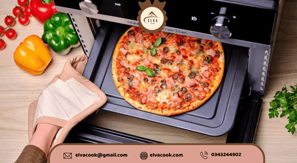 Điều chỉnh nhiệt độ nướng pizza bằng nồi chiên không dầu
