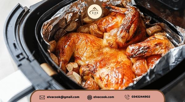 Gà nướng bằng nồi chiên không dầu