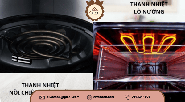 Thanh nhiệt trong cấu tạo nồi chiên không dầu